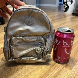 Kipling Shiny Silver mini bag